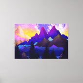 Dreamy Mountains Canvas Afdruk (Voorkant)