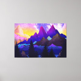 Dreamy Mountains Canvas Afdruk