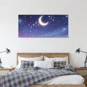 Dreamy Night Glow Canvas Afdruk (Insitu (Slaapkamer))