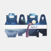 Dreamy Night Party Giraffe Kids Favor Box Bedankdoosjes (Uitgevouwen)