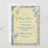 Dreamy Night Sky Baby shower Kaart (Voorkant)