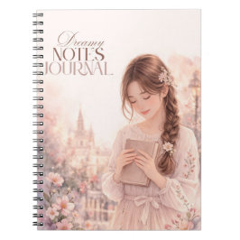 Dreamy Notes Journal –  floral giral notebook  Notitieboek