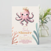 Dreamy Ocean Baby shower Onder het Zee Kaart (Staand voorkant)