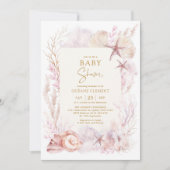 Dreamy Ocean Baby shower Onder het Zee Zeemeermin Kaart (Voorkant)