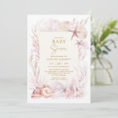 Dreamy Ocean Baby shower Onder het Zee Zeemeermin Kaart (Staand voorkant)