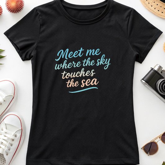 Dreamy Ocean Sunset; Sky Touches the Sea T-shirt