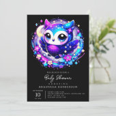 Dreamy Owl-Baby shower Kaart (Staand voorkant)