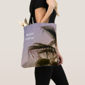 Dreamy Palm Tree Pastel Sunset Aesthetic Tote Bag (Dichtbij)
