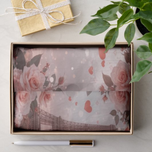 Dreamy Paris Romance: Eiffel Tower Tissuepapier (Geschenk)