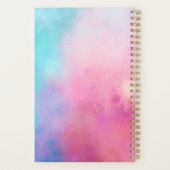 Dreamy Pastel Abstract Jouw naam toevoegen Planner (Achterkant)