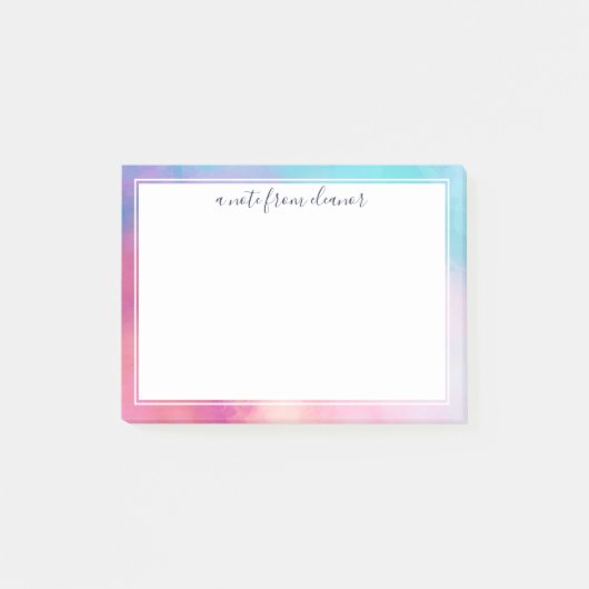 Dreamy Pastel Abstracte een briefje van Post-it® Notes (Voorkant)