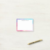 Dreamy Pastel Abstracte een briefje van Post-it® Notes (Op bureau)