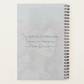 Dreamy Pastel Florals Girl Portrait Pop Art Name Planner (Achterkant)