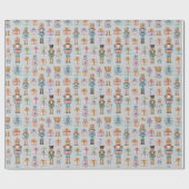 Dreamy Pastel Nutcracker Christmas Wrapping Paper Cadeaupapier (Vlak)