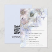Dreamy Pastel Peonies Floral  RSVP Kaartje (Voorkant / Achterkant)