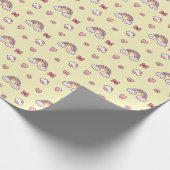 Dreamy Pastel Rainbow – Clouds, Hearts, Flowers Cadeaupapier (Hoek)