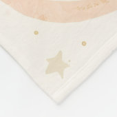 Dreamy Pastel Rainbow Nursery Blanket | Watercolor Fleece Deken (Hoek)