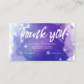 Dreamy Pastel Sky Splash Business Dank je kaart Visitekaartje (Voorkant)