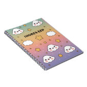 “Dreamy pastel, soft clouds, stars, notebook cover Notitieboek (Rechterzijde)