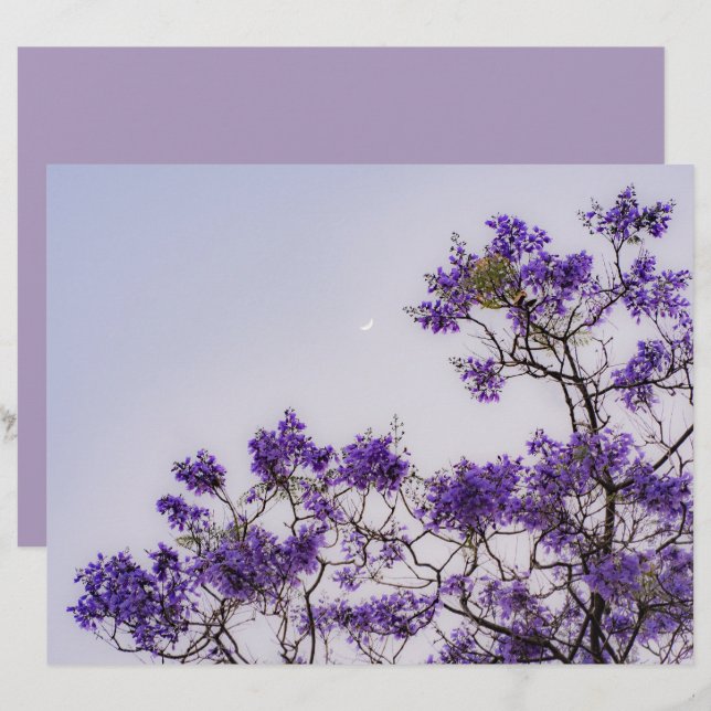 Dreamy pastel spring tree Scrapbook Paper (Voorkant / Achterkant)