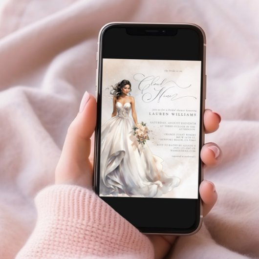 Dreamy Pastel Ze is op Cloud Nine Vrijgezellenfees Kaart