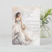 Dreamy Pastel Ze is op Cloud Nine Vrijgezellenfees Kaart (Staand voorkant)