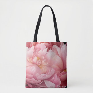 Dreamy Peony-Tas Tote Bag