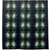 Dreamy perzik Roos en knoppen Abstract Douchegordijn (Voorkant)