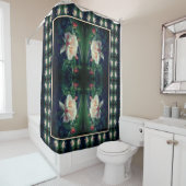 Dreamy perzik Roos en knoppen Abstract Douchegordijn (In situ)