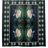 Dreamy perzik Roos en knoppen Abstract Douchegordijn (Voorkant)