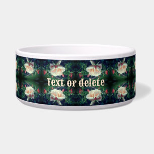 Dreamy perzik Roos en knoppen Abstract gepersonali Voerbakje