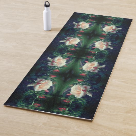 Dreamy perzik Roos en knoppen Abstract Yogamat (In situ)