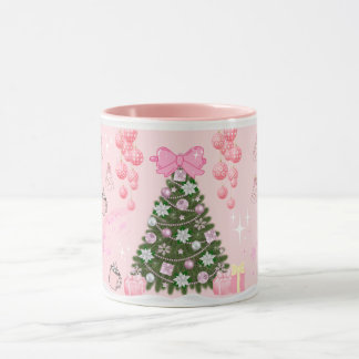 Dreamy Pink Christmas Mug / Soft Girl✨ Mok