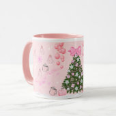Dreamy Pink Christmas Mug / Soft Girl✨ Mok (Voorkant links)