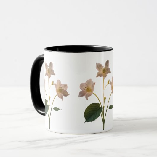Dreamy Pink Dandelion Whimsical Combo Mug Mok (Voorkant links)