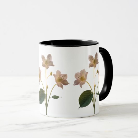 Dreamy Pink Dandelion Whimsical Combo Mug Mok (Voorkant rechts)