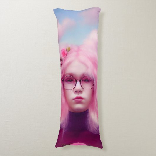 Dreamy Pink Lichaamskussen (Voorkant Verticaal)