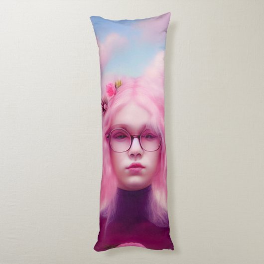 Dreamy Pink Lichaamskussen (Achterkant (Verticaal))