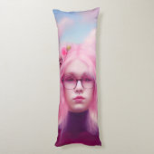 Dreamy Pink Lichaamskussen (Achterkant (Verticaal))