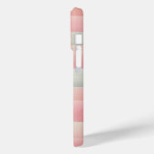 Dreamy Pink Pastel Gradient Checkered Phone Case  (Achterkant / Links)
