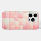 Dreamy Pink Pastel Gradient Checkered Phone Case  (Achterkant (horizontaal))