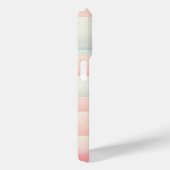 Dreamy Pink Pastel Gradient Checkered Phone Case  (Achterkant / Rechts)