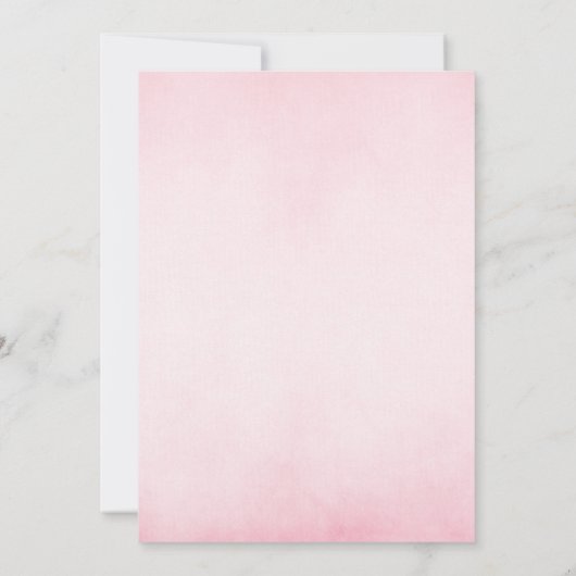 Dreamy Pink Rainbow Unicorn Birthday Kaart (Achterkant)