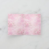 Dreamy Pink Rose Floral Pearls Bows Sparkle Pastel (Binnen)