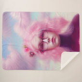 Dreamy Pink Sherpa Deken (Voorkant (horizontaal))
