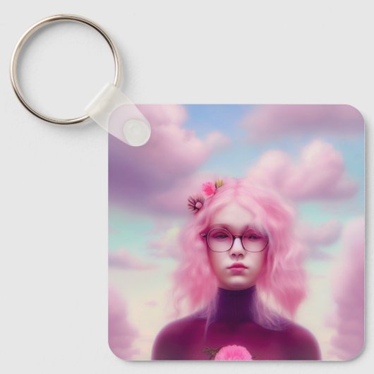 Dreamy Pink Sleutelhanger (Voorkant)