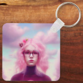 Dreamy Pink Sleutelhanger (Achterkant)