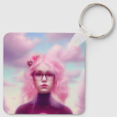 Dreamy Pink Sleutelhanger (Achterkant)