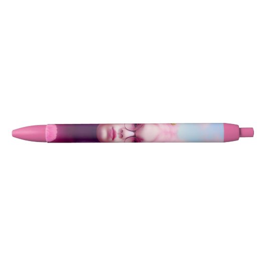 Dreamy Pink Zwarte Inkt Pen (Voorkant)