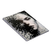 Dreamy Pixel Silhouette in Soft Shades Notitieboek (Rechterzijde)